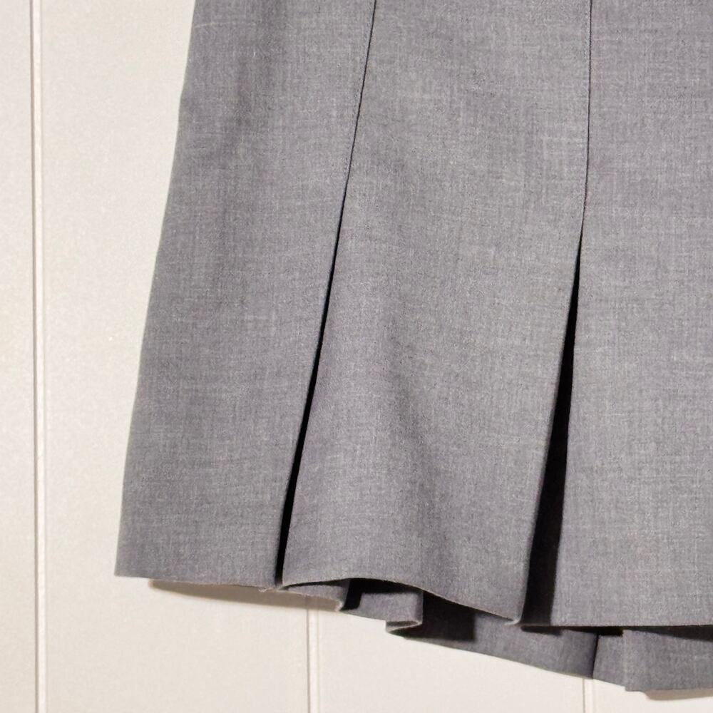 Abercrombie & Fitch Medium Gray Pleated Skort Schoolgirl Preppy Y2K Style - Picture 3 of 10